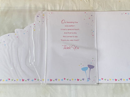 A Special Thank You To Our Best Man On Our Wedding Day Card Champagne Glasses/Multi Confetti Glitter/Foil Detail(PRELUDE32127)