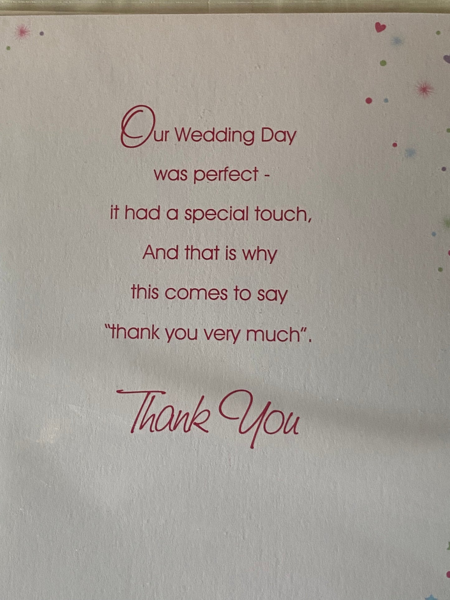 A Special Thank You To Our Best Man On Our Wedding Day Card Champagne Glasses/Multi Confetti Glitter/Foil Detail(PRELUDE32127)