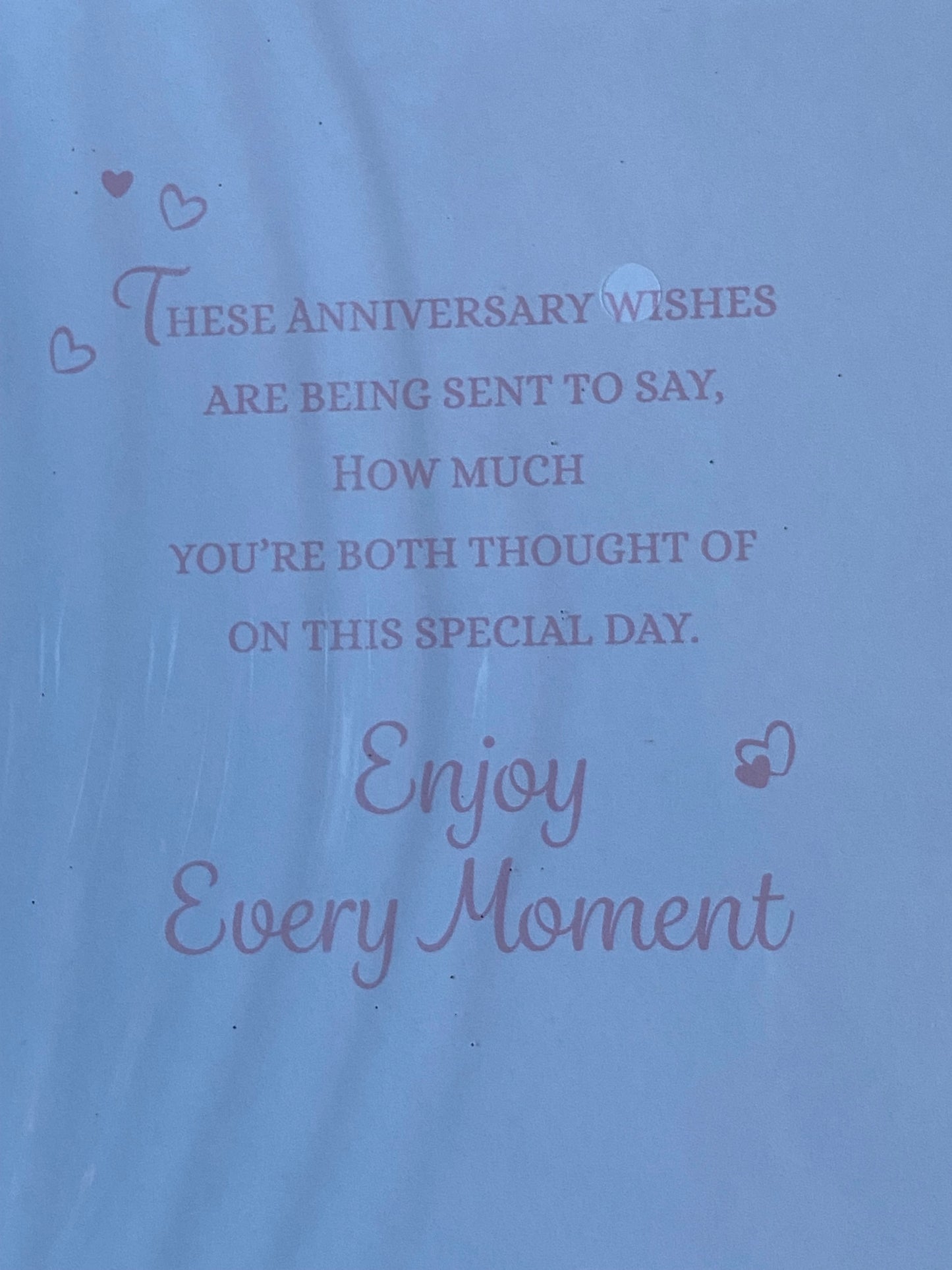 Happy Anniversary To A Wonderful Son & Daughter-In-Law Love & Happiness On Your Wedding Anniversary Card Balloons/Words Glitter/Foil Detail(PH48410B)