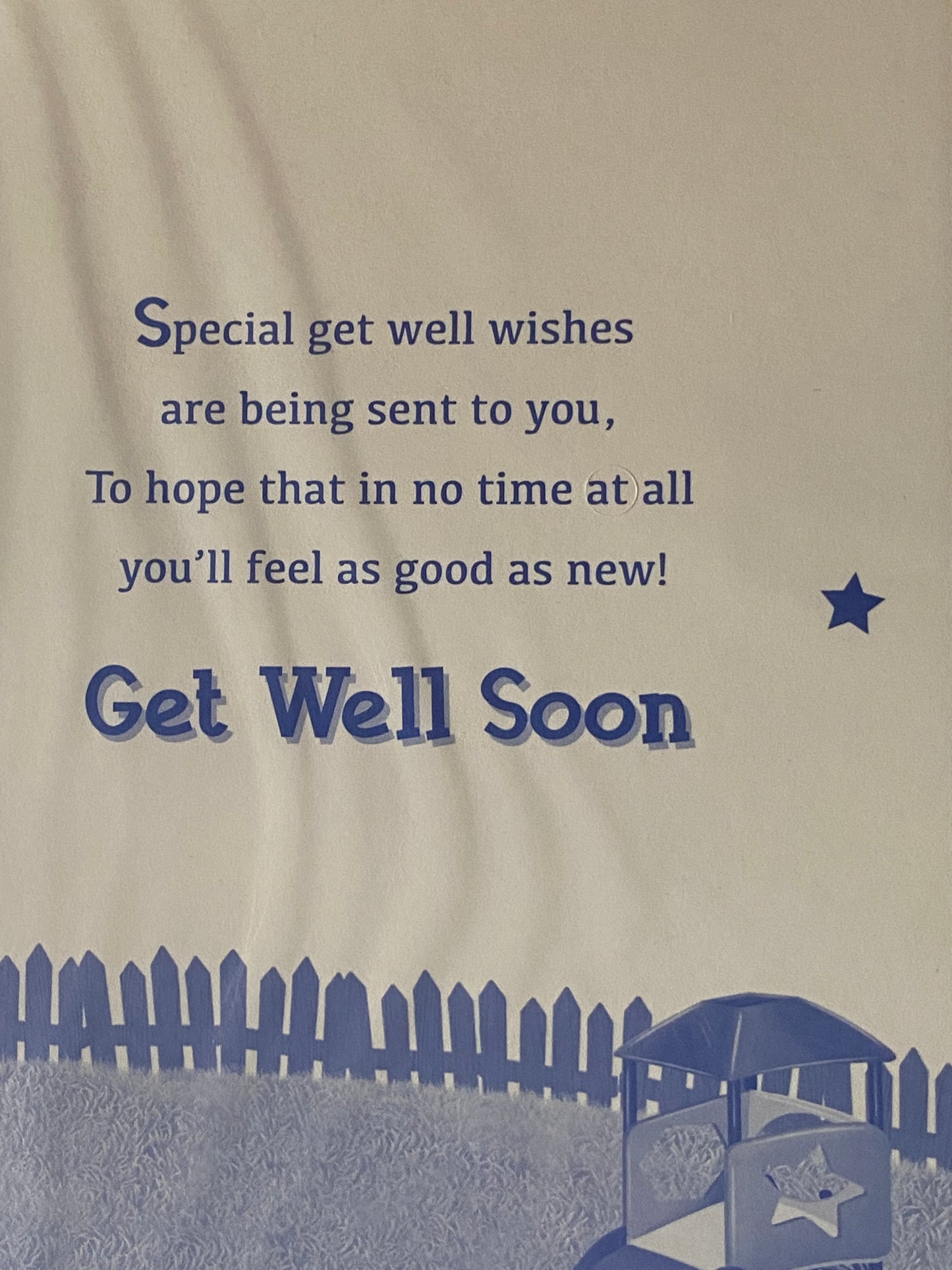 Boys Hope You Get Well Very Soon Get Well Soon Card Cute Boy Playing Football Foil Detail(PH41065E)