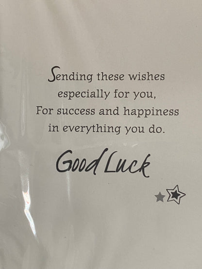 Best Of Luck In Your Exams Good Luck Card Exam Red Bag/Books/Words Foil Detail(PH44468E)