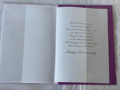 On Your Silver Anniversary Mum & Dad 25th Wedding Anniversary Card Silver 25 Foil Detail(PRELUDE32981)