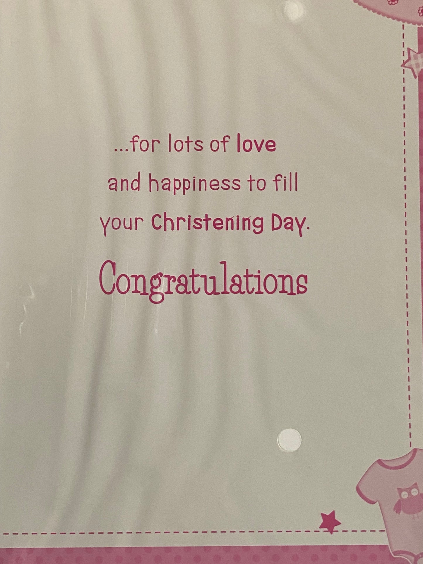 Special Wishes On The Christening of A Gorgeous Goddaughter Goddaughter's Christening Day Card Pink Clothes/Pink Words Foil Detail(PH39997E)