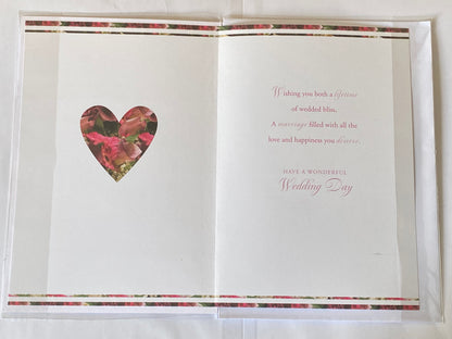 To My Mum & Your Husband With Love On Your Wedding Day Card Bride/Groom Foil Detail(MT1151)