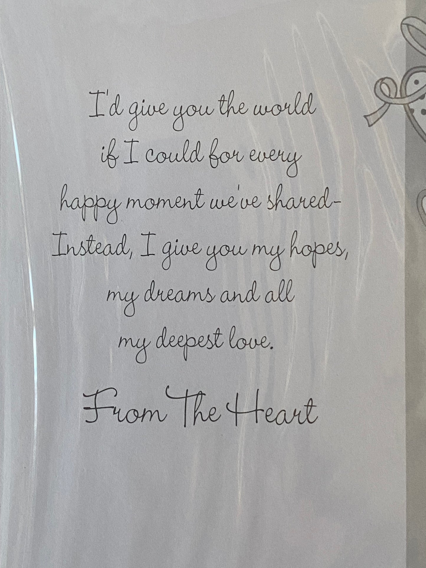 On Our Silver Wedding Anniversary Dear Wife 25th Wedding Anniversary Card Bells/Horseshoes/Hearts Foil Detail(HCP049193B)