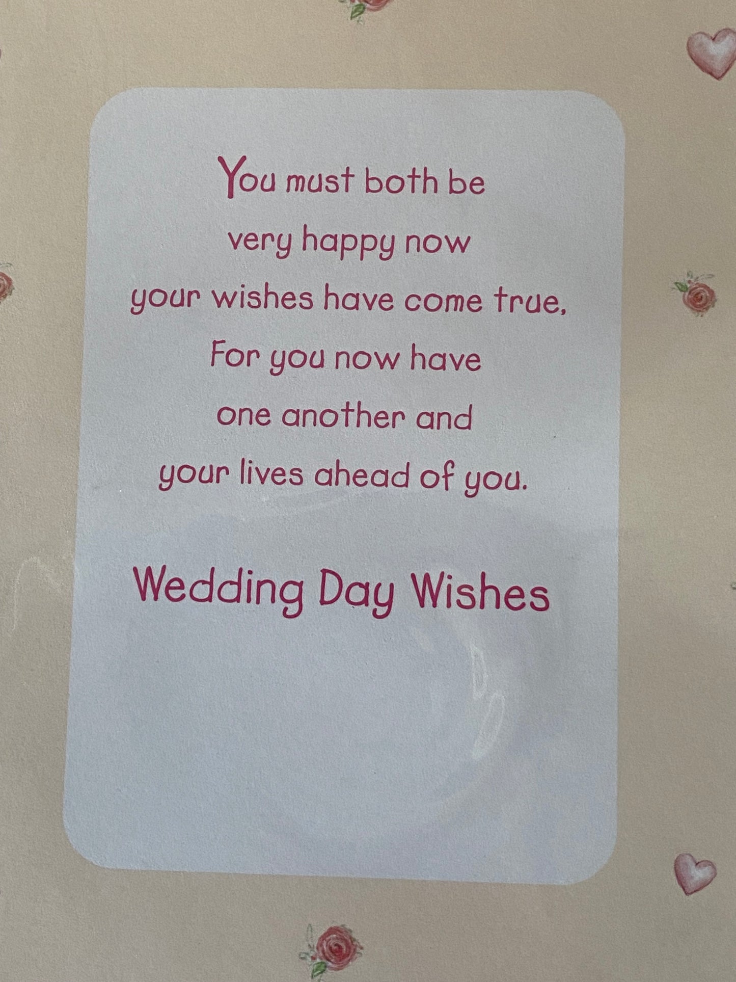 To A Special Grandson And & Wife On Your Wedding Day Wedding Day Card Pink/Silver Bride & Groom Teddies 3D/Glitter/Ribbon/Foil Detail(PRELUDE32070)