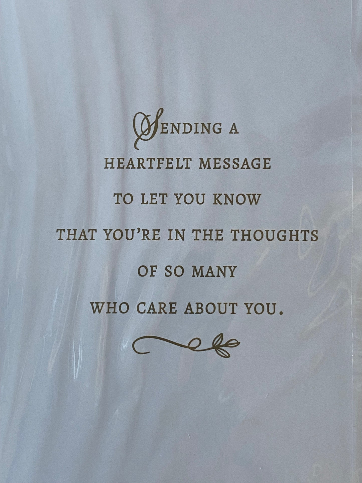 On The Loss of Your Sister Sympathy Card Condolence Big White Lilies Foil Detail(NC-VA222B)
