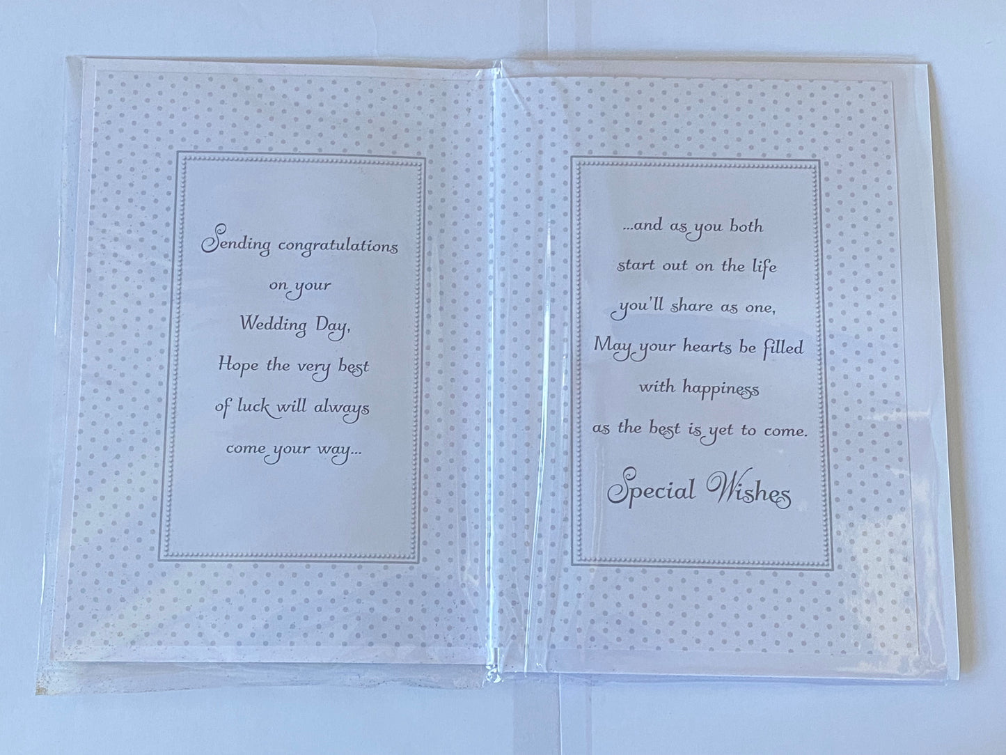 On Your Wedding Day Mr & Mr Congratulations Wedding Day Card Silver/White Words 3D/Glitter/Foil Detail(PRELUDE41519)