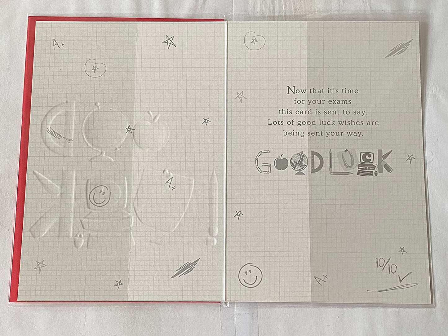 Good Luck In Your G.C.S.E's Good Luck Card GCSE Exams G.C.S.E Exam Multi Pencils/Words/Lines Foil Detail(PH35666A)