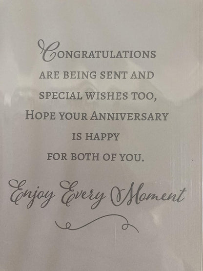 Anniversary Wishes Sister & Brother-in-Law Wedding Anniversary Card Church/Car/Bride Foil Detail(VA158)