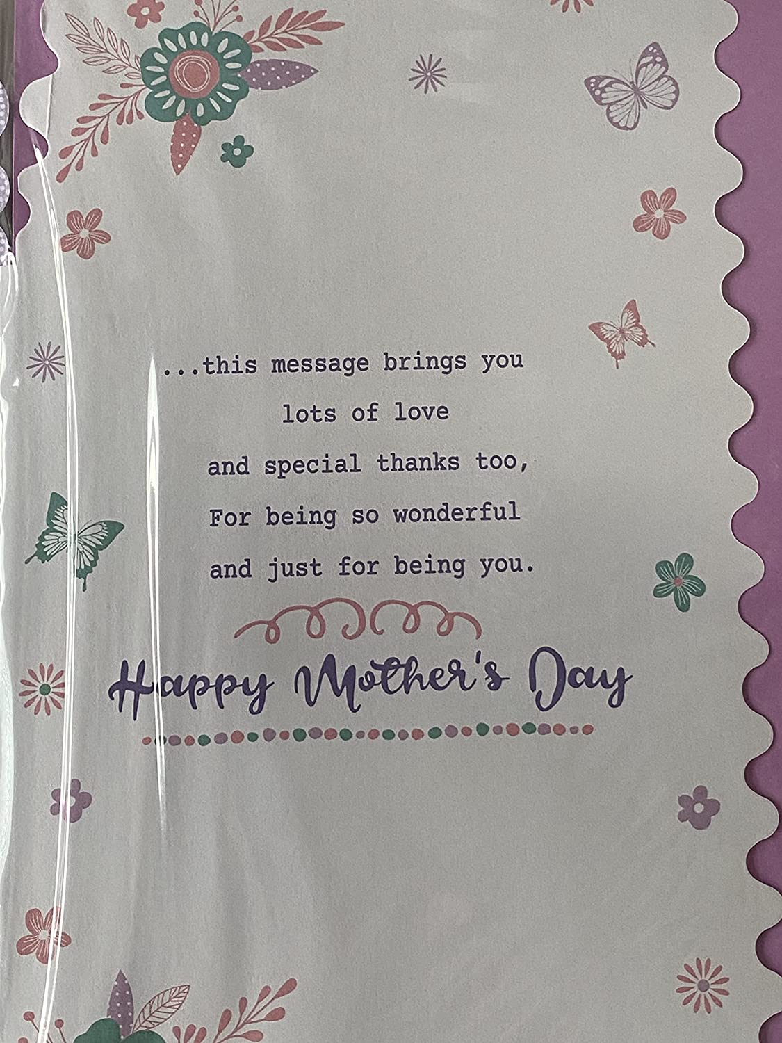 You've Always Been Like A Mum To Me Mother's Day Mothers Day Card Flowers/Words 3D/Gems/Foil Detail