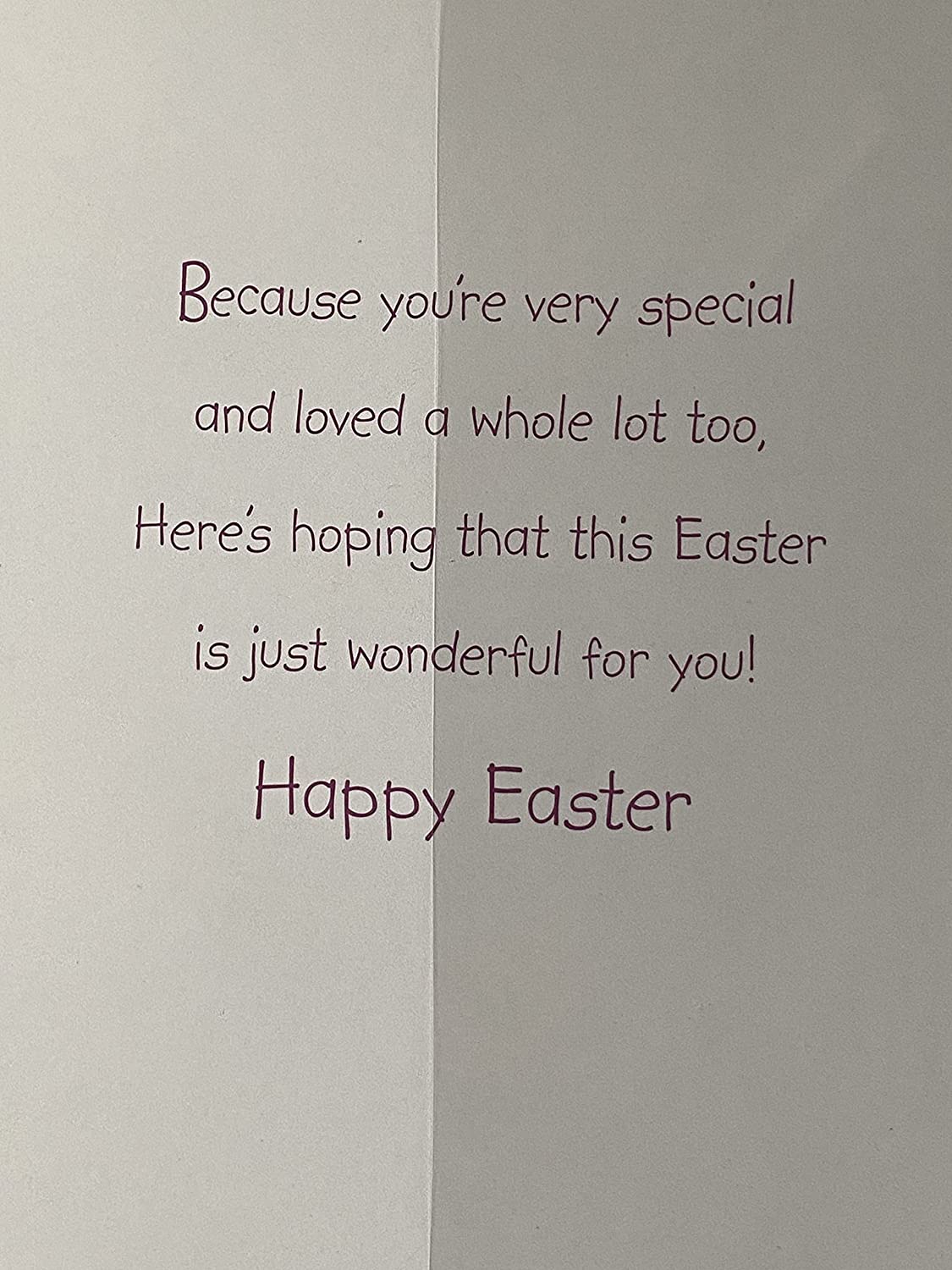 To A Special Mummy Happy Easter Card Yellow-Teddy In Big Blue Egg/Multi Easter Eggs/Multi Words/Stripes Foil Detail(PH33130E)