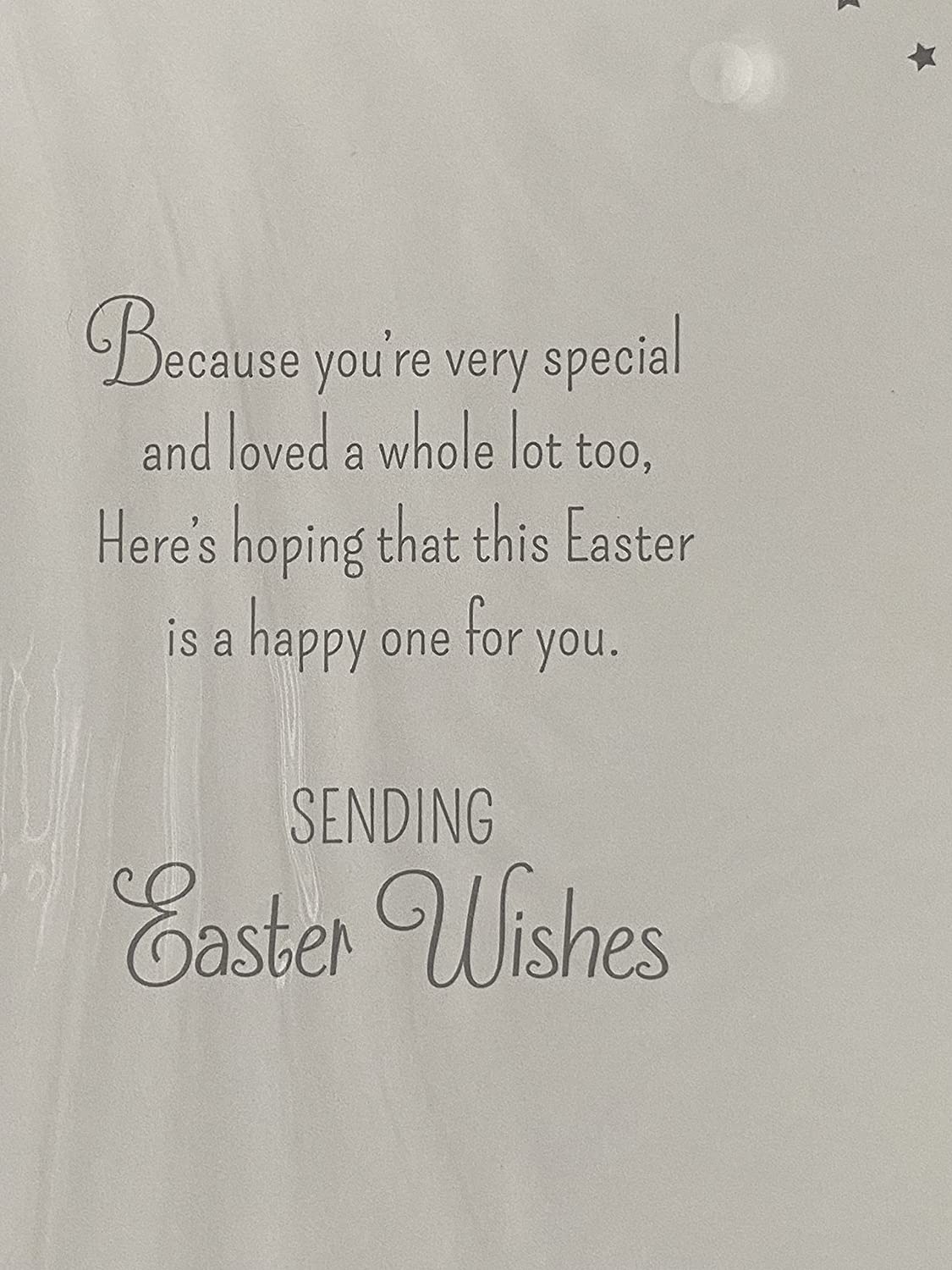 Easter Wishes Daughter Easter Card Teddy/Multi Letters/Multi Easter Eggs/Silver Words Foil Detail(PH39711A)