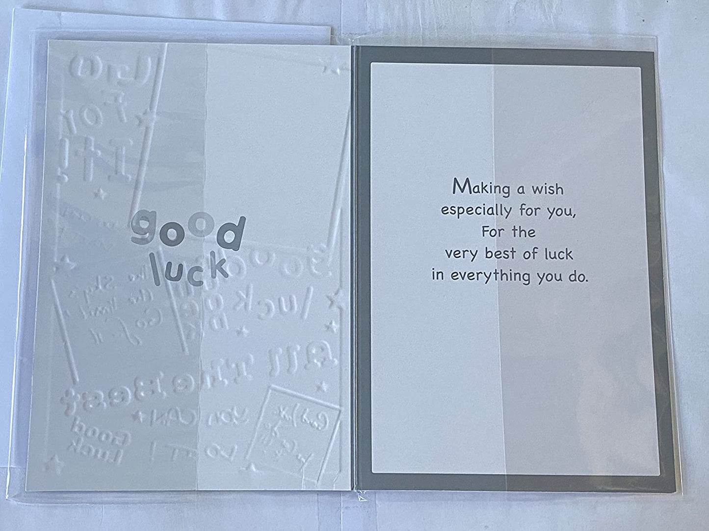 Wishing You Good Luck At College Card Your Going To College White/Black-Multi Words Foil Detail(PH35665A)