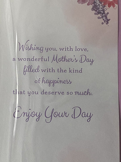 To Someone Very Special On Mother's Day Mothers Day Card Butterflies/Flowers/Purple Words 3D/Glitter//Foil Detail